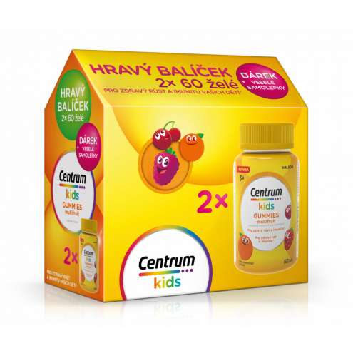 Centrum Kids Gummies multifruit 2x60ks dárk.balení